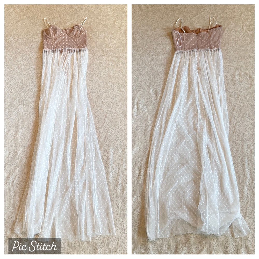 White Fox Boutique totally bangin mesh maxi dress - Picture 2 of 10